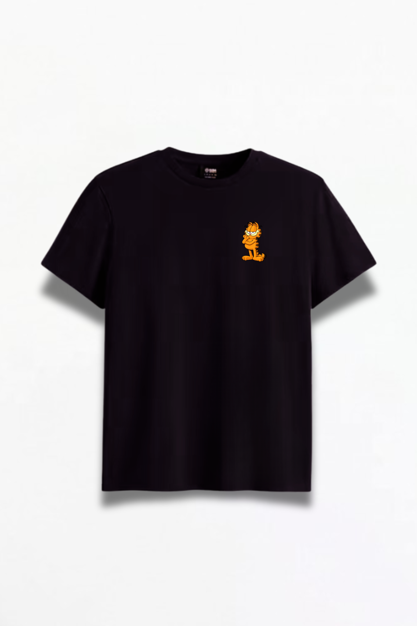 ONTOP Lifestyle Double Side Garfield Printed Black Premium T-Shirt - Image 2
