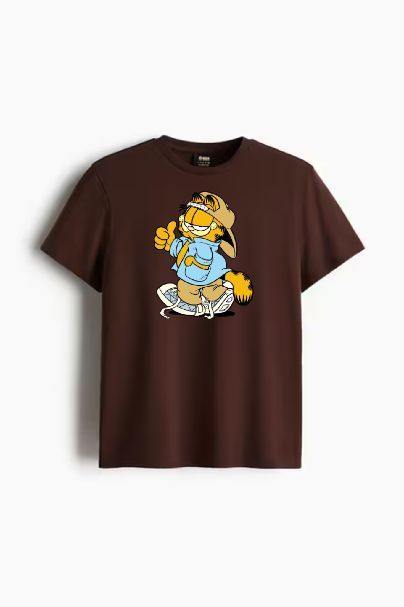 ONTOP Lifestyle Garfield Printed Brown Premium T-Shirt - Image 3