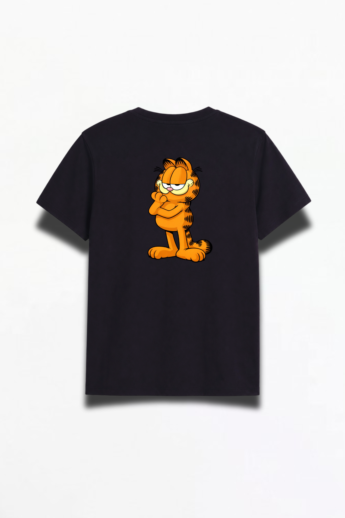 ONTOP Lifestyle Double Side Garfield Printed Black Premium T-Shirt - Image 3