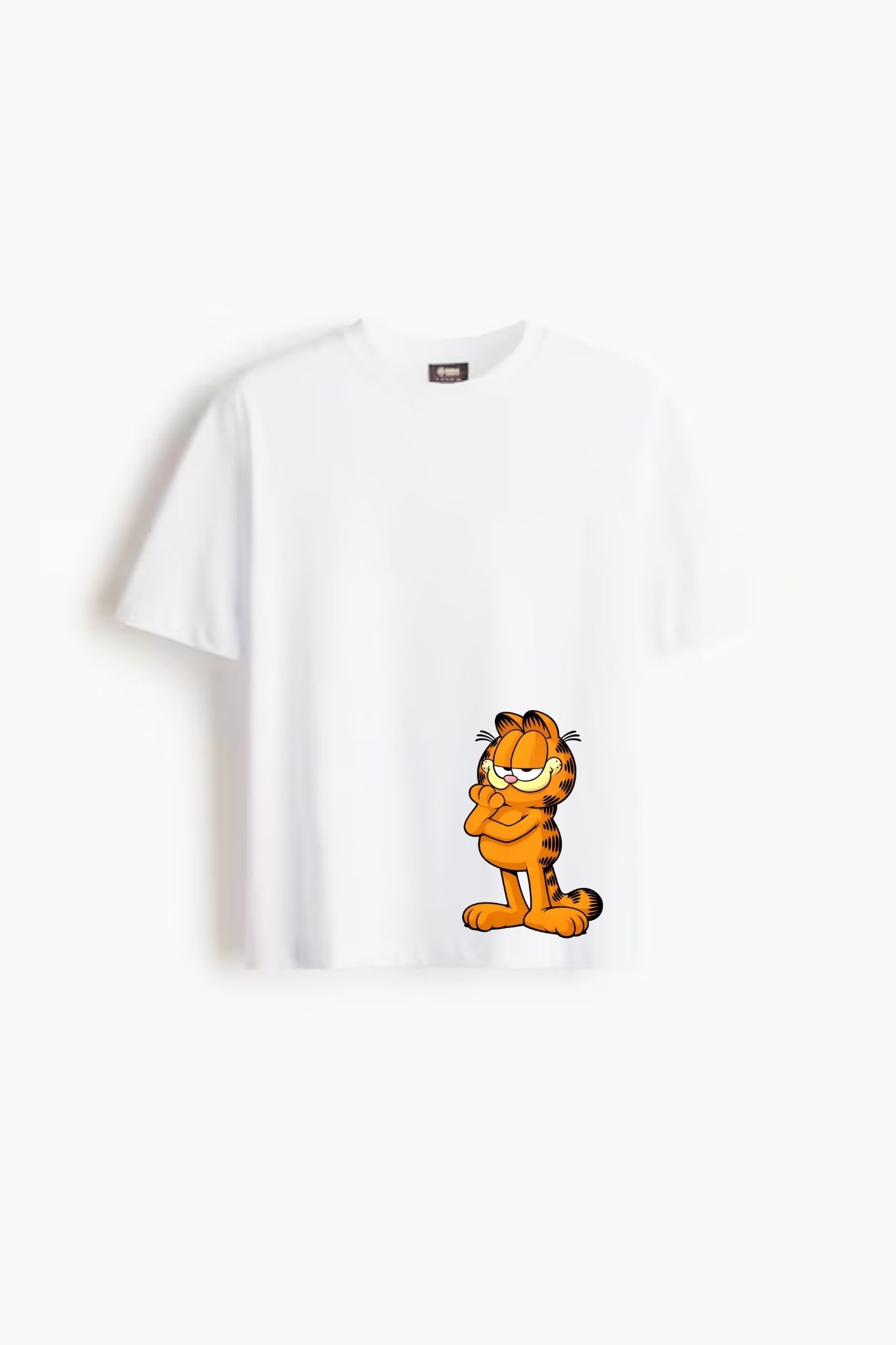 Garfield Printed White
