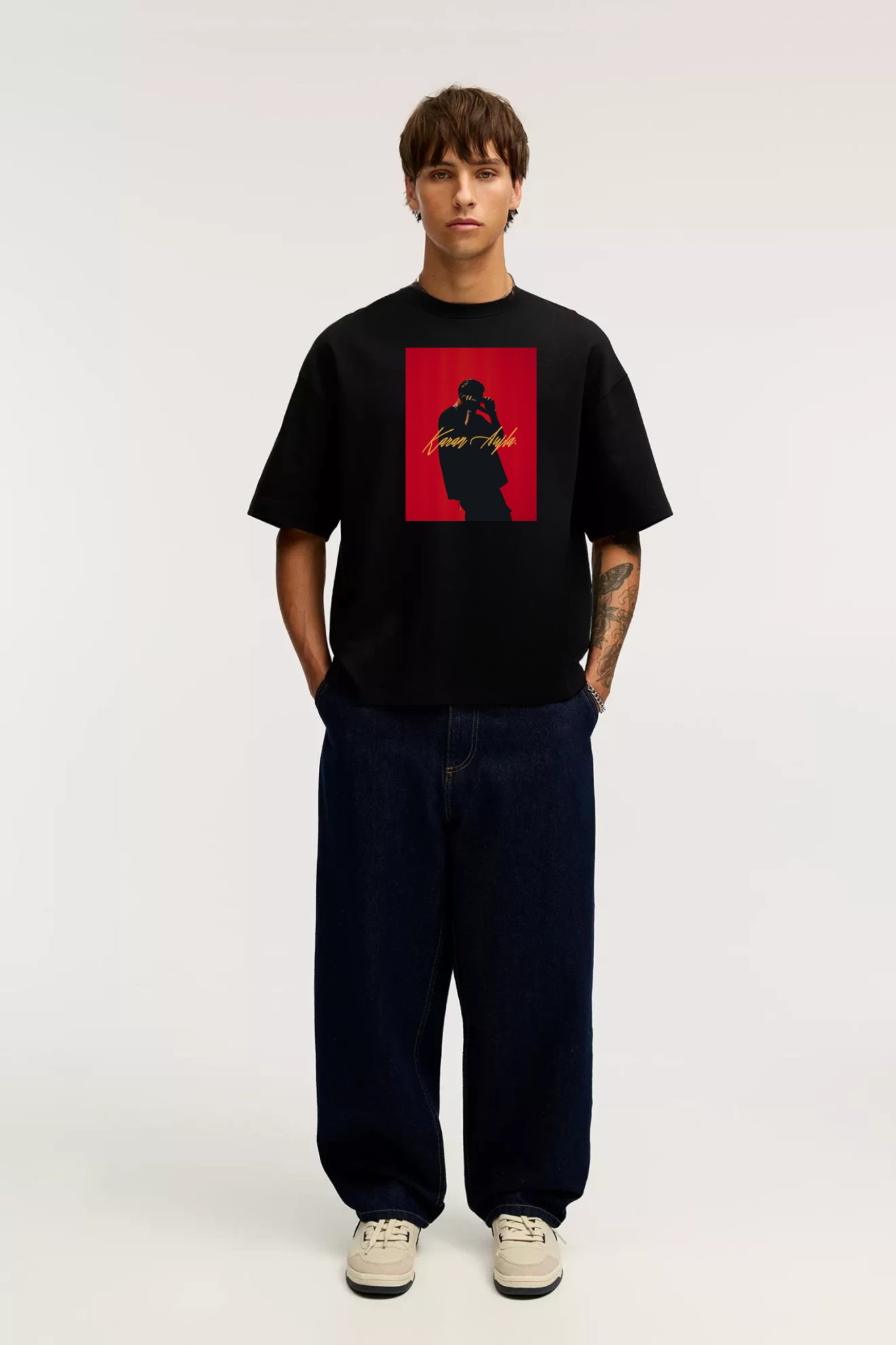 ONTOP Lifestyle Karan Aujla Printed Black Premium T-shirt