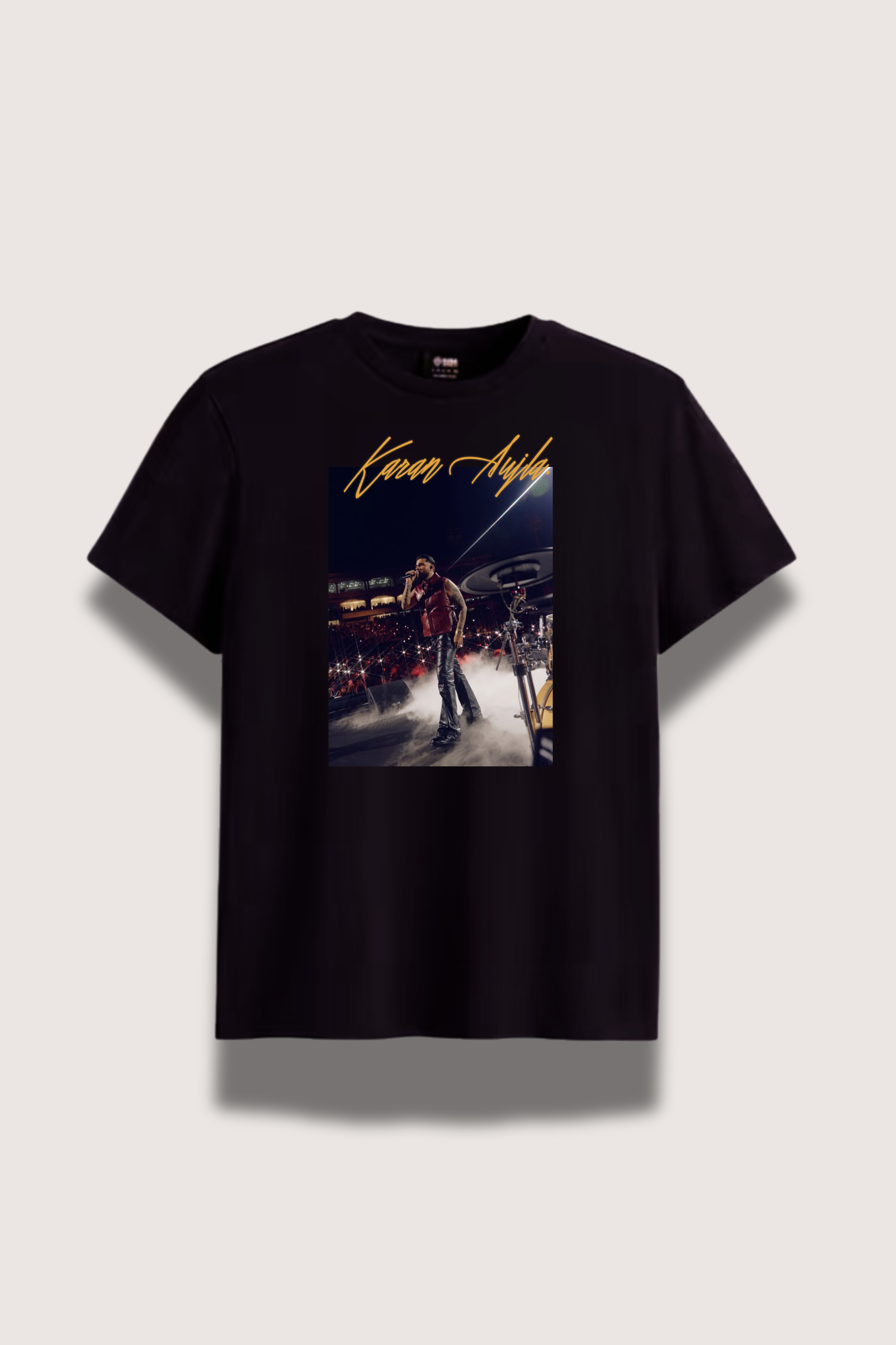 ONTOP Lifestyle Karan Aujla Singing Printed Black Premium T-shirt
